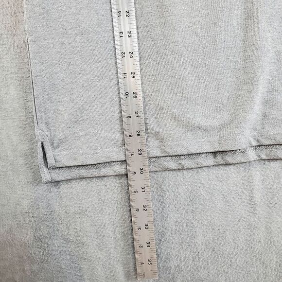 Old Navy Golf Polo Shirt Mens XL Gray Chest Stripes Built-in Flex Slit Collared - Picture 4 of 10